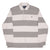 Vintage Ralph Lauren Grey & White Striped Rugby Polo Shirt 1990S Size XL