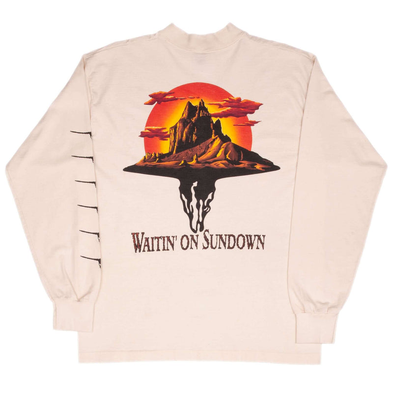 Vintage Brooks And Dunn Waiting On Sundown 1990S Long Sleeve Tee Shirt Large Made In Usa