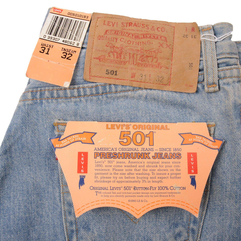 Beautiful Beige Levis 501 Jeans 1993 Made in USA.  Size on Tag 30X32  Back Button #695Beautiful Blue Levis 501 Jeans 1993   Size on Tag 31X32  Back Button #913