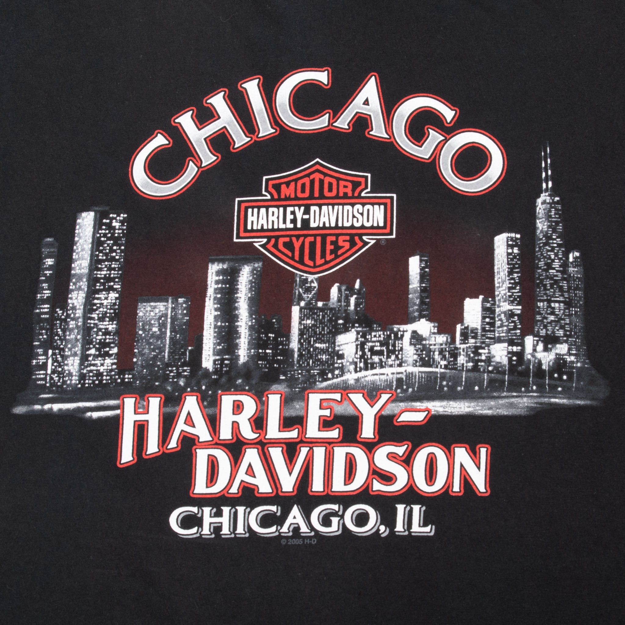 VINTAGE HARLEY DAVIDSON CHICAGO TEE SHIRT 2005 SIZE XL MADE IN USA