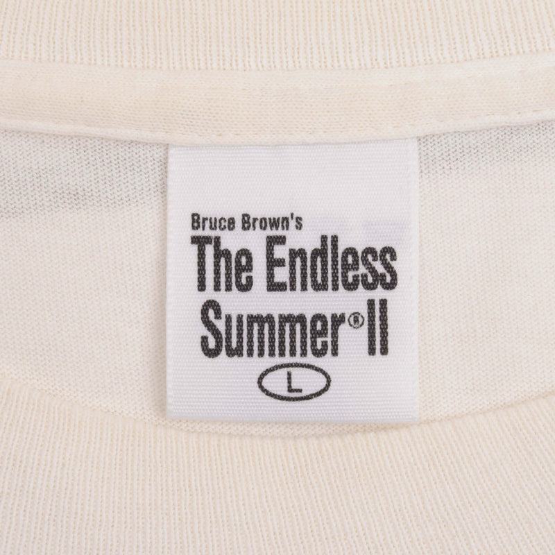 Vintage Movie Surf The Endless Summer 2 Bruce Brown Films Tee Shirt 1993 Size Large Made In USA With Single Stitch Sleeves.