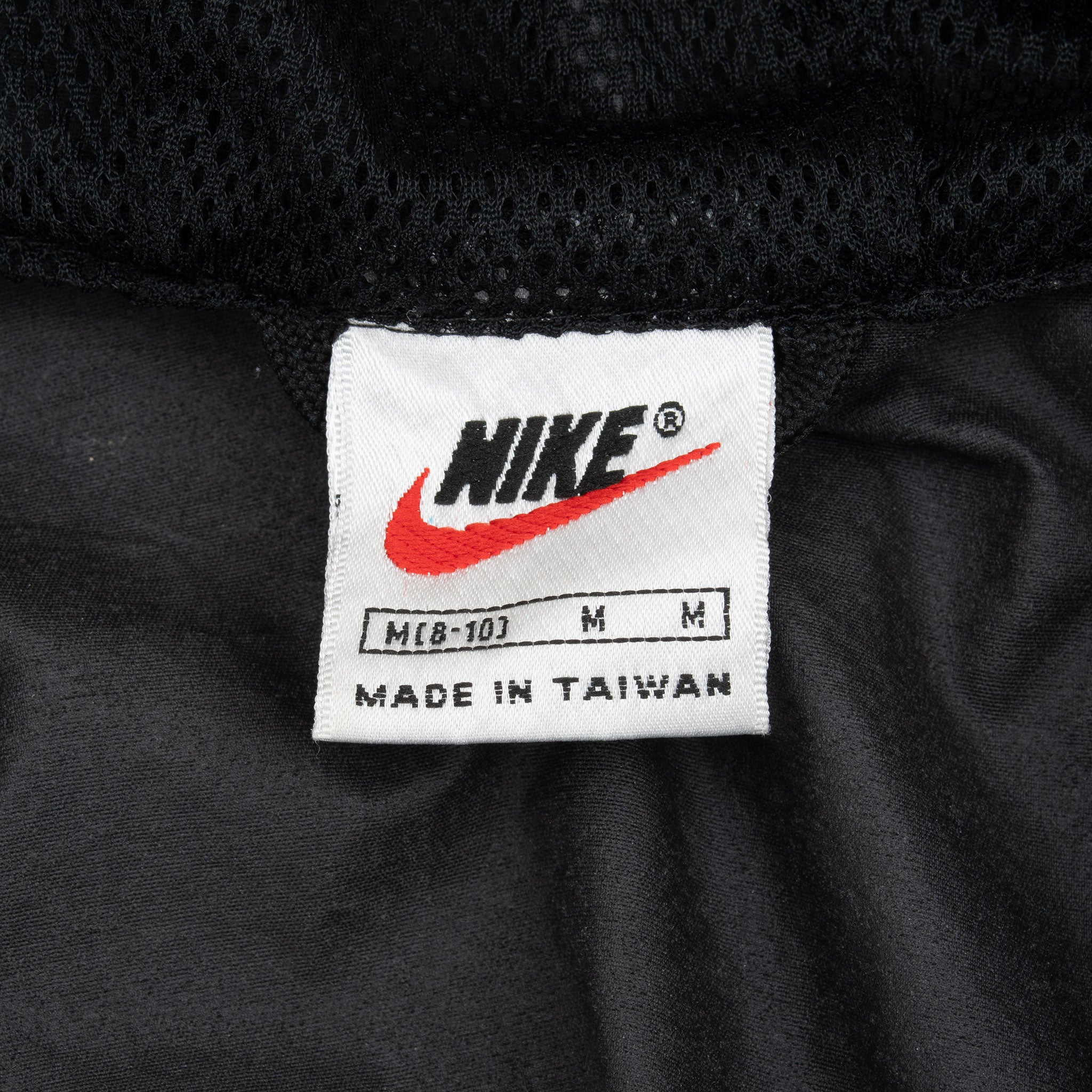 Vintage Nike Classic Swoosh Black Pullover Windbreaker Jacket 1990S Size Medium Women