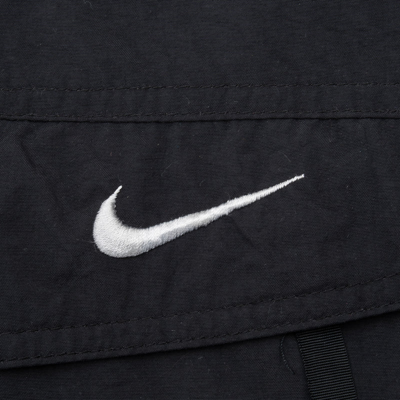 Vintage Nike Classic Swoosh Black Pullover Windbreaker Jacket 1990S Size Medium Women