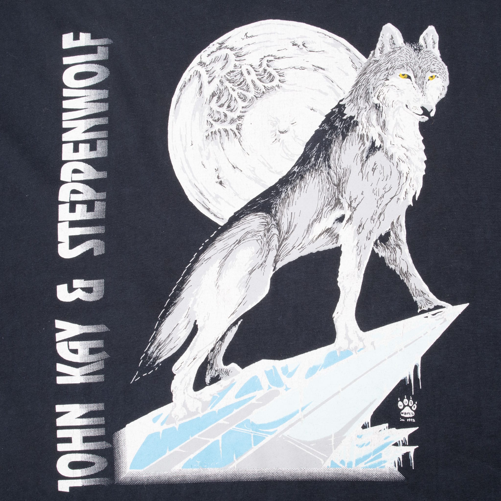 VINTAGE JOHN KAY & STEPPENWOLF 25TH ANNIVERSARY 1992 TEE SHIRT XL MADE IN USA