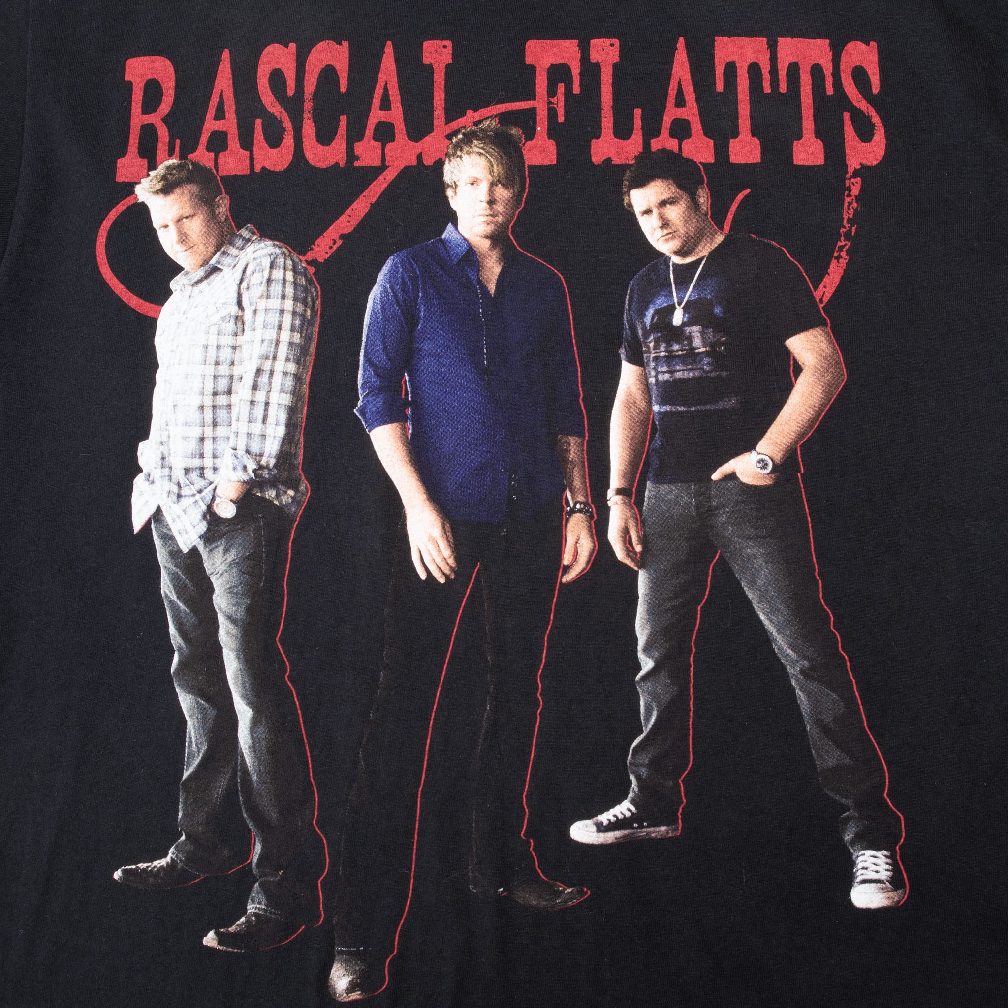 Vintage Rascal Flatts Tour 2010 Country Tee Shirt Size Medium