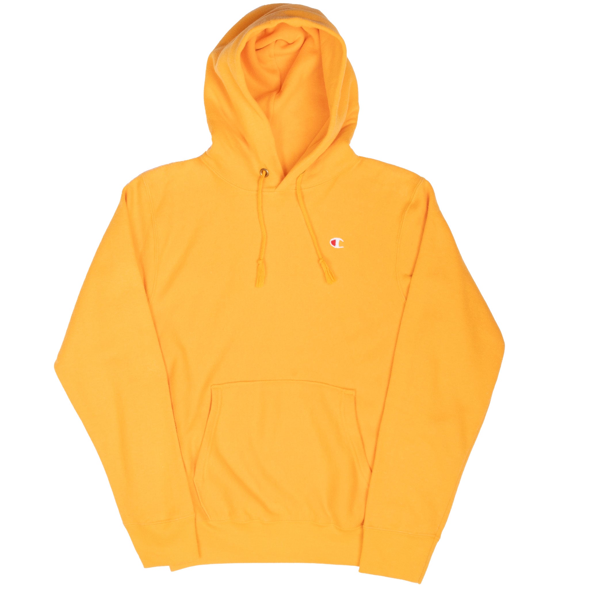 Vintage Champion Yellow Hoodie Sweatshirt Size Small 1980S Made In Usa