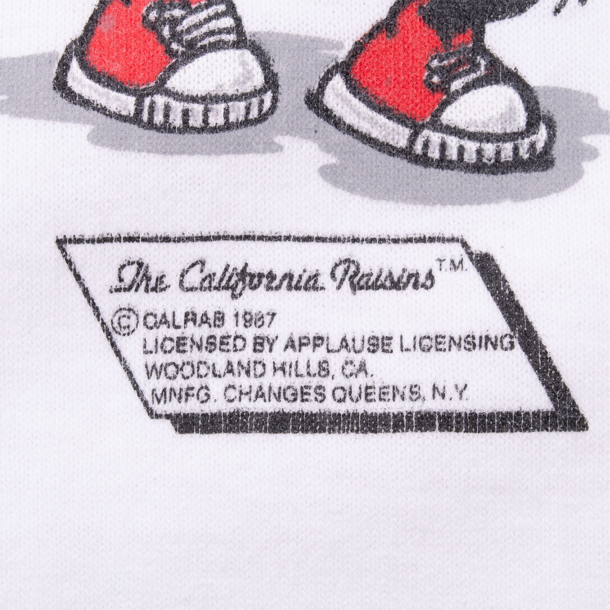 Vintage The California Raisins Grapevine Tee Shirt 1987 Size Xl Made In Usa With Single Stitch Sleeves