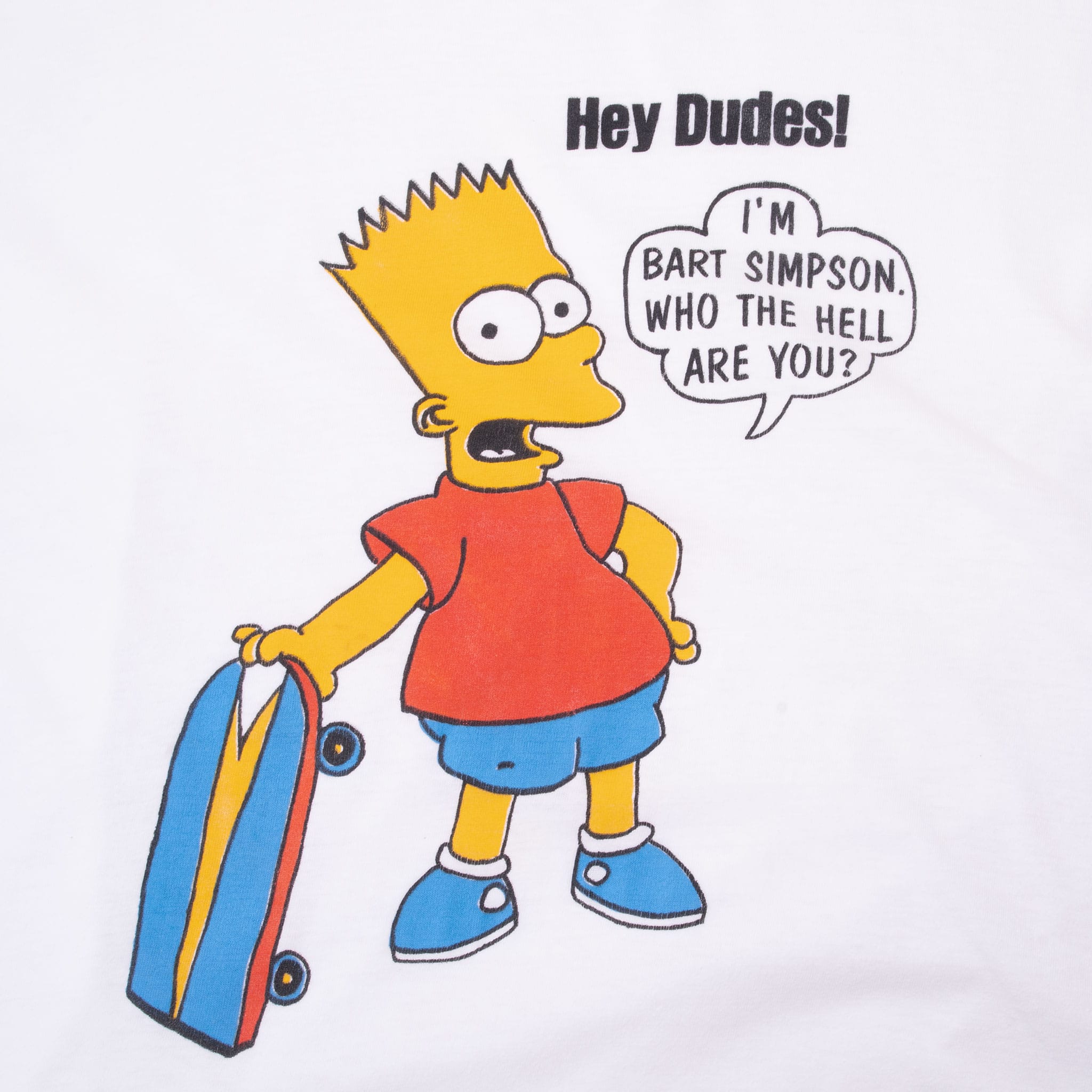 Vintage The Simpsons Bart Tee Shirt 1990S Size Large With Single Stitch Sleeves
