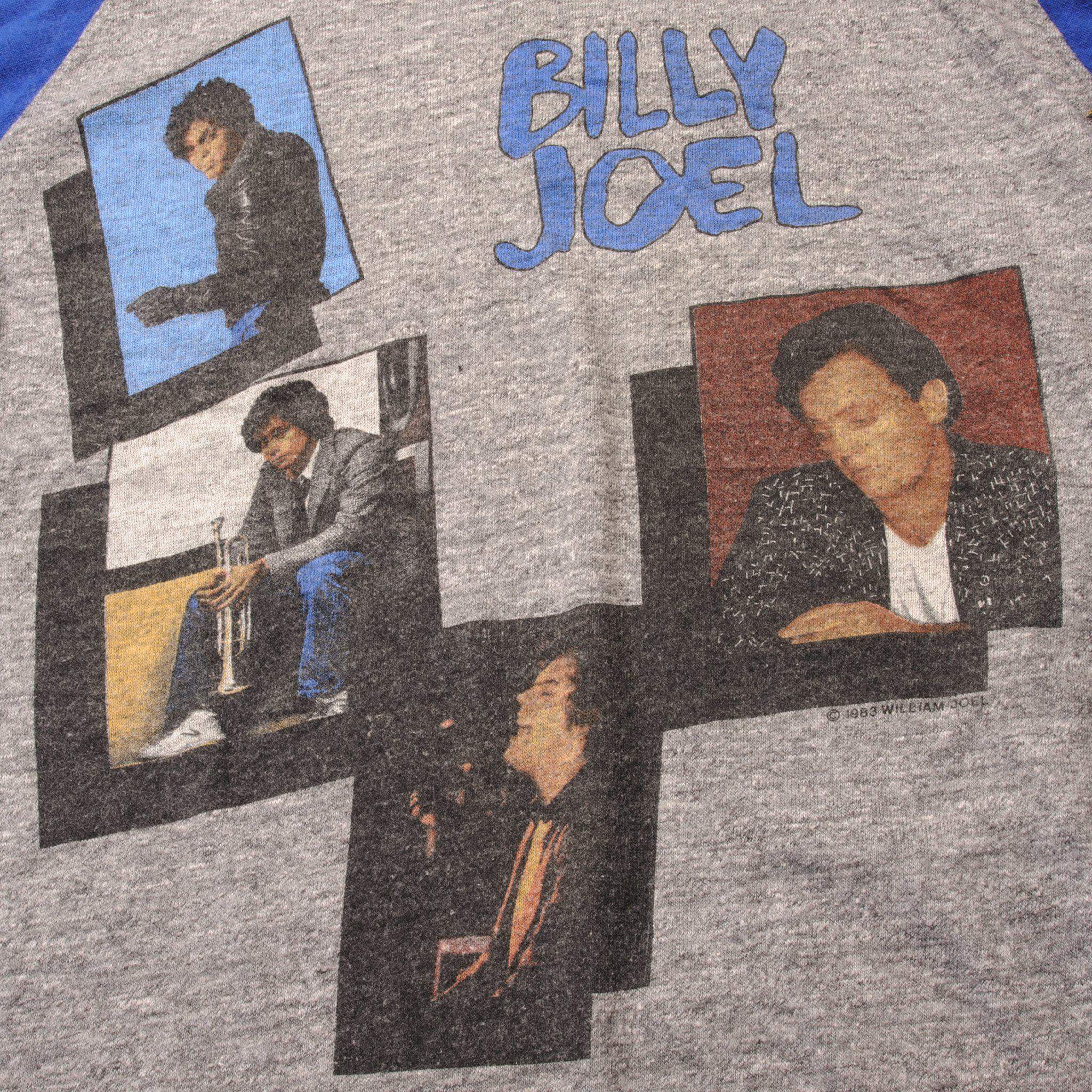 VINTAGE BILLY JOEL RAGLAN TEE SHIRT SIZE XS MADE IN USA