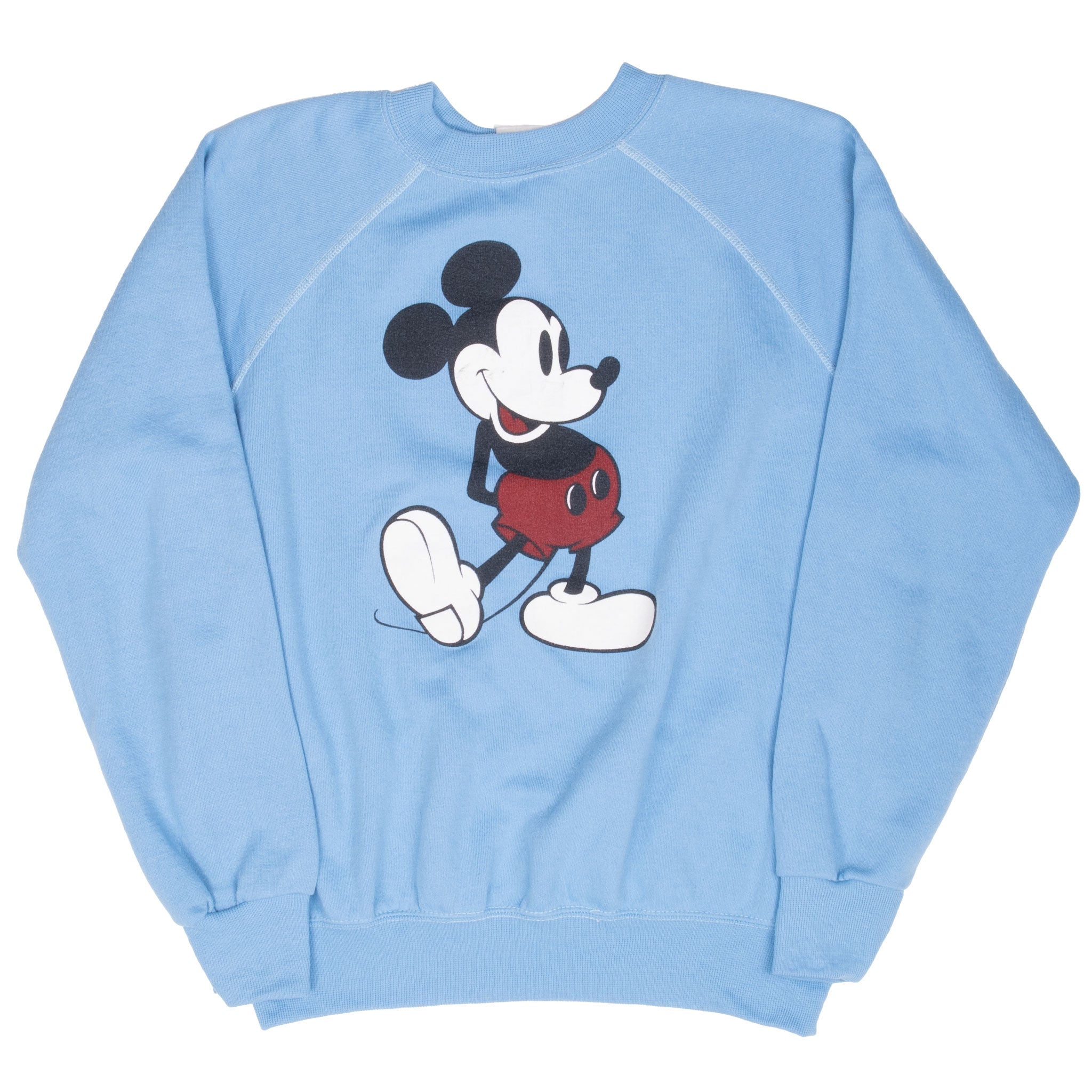 Vintage Disney Mickey Mouse Blue Sweatshirt 1990S Size Large Made In Usa