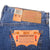 Beautiful Blue Levis 501 Jeans 1993   Size on Tag 38X32  Back Button #913