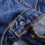 Beautiful Blue Levis 501 Jeans 1993   Size on Tag 38X32  Back Button #913