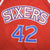 Vintage Champion NBA Philadelphia 76Ers Stackhouse #42 Jersey Late 1990S Size 40