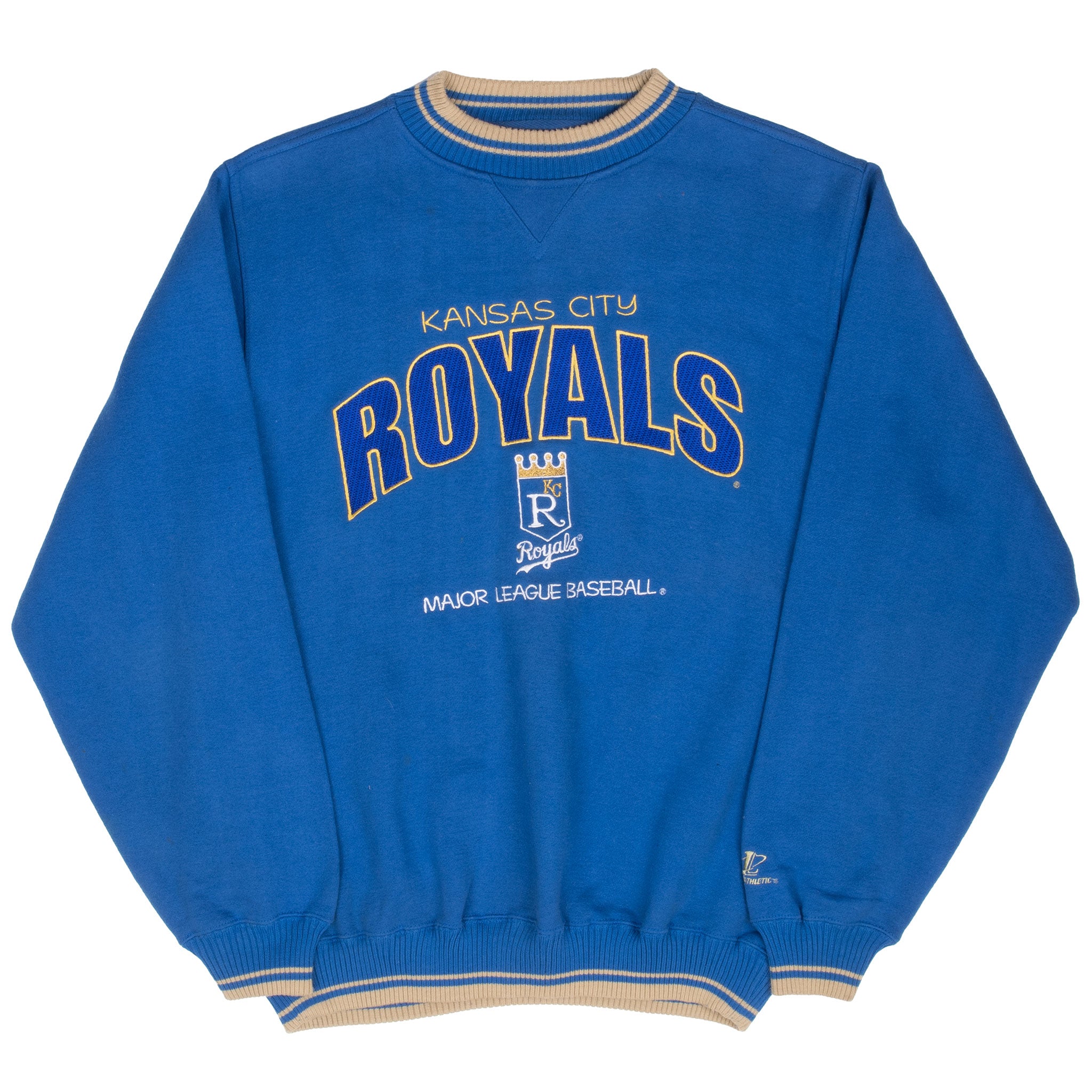 Vintag Mlb Kansas City Royals Embroidered 1990S Sweatshirt Size Large