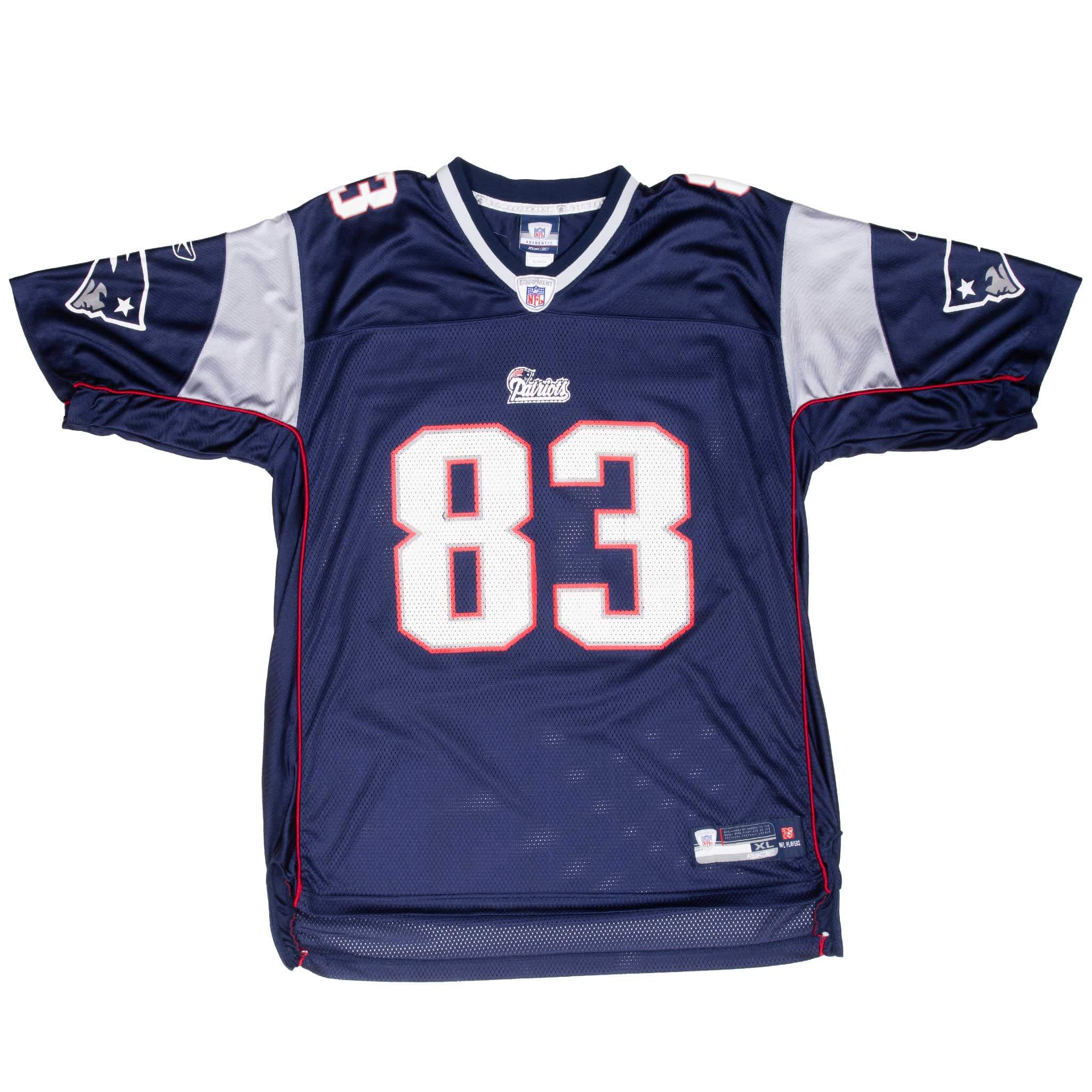 VINTAGE NFL NEW ENGLAND PATRIOTS WELKER #83 REEBOK JERSEY 2000s XL