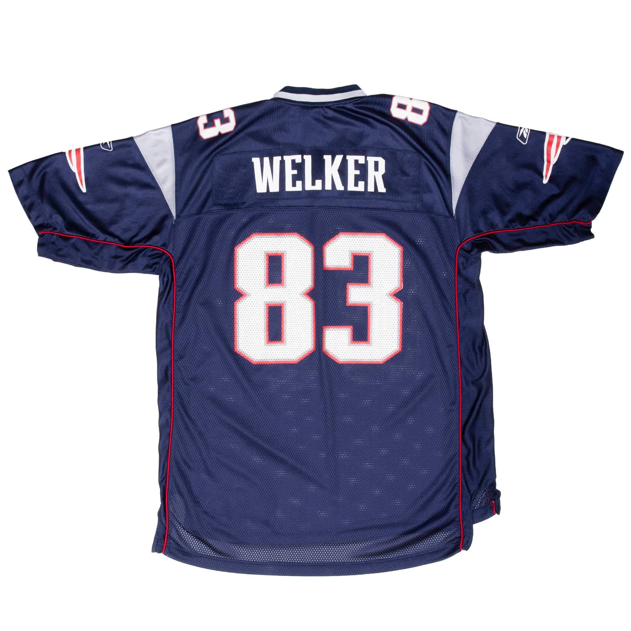 VINTAGE NFL NEW ENGLAND PATRIOTS WELKER #83 REEBOK JERSEY 2000s XL