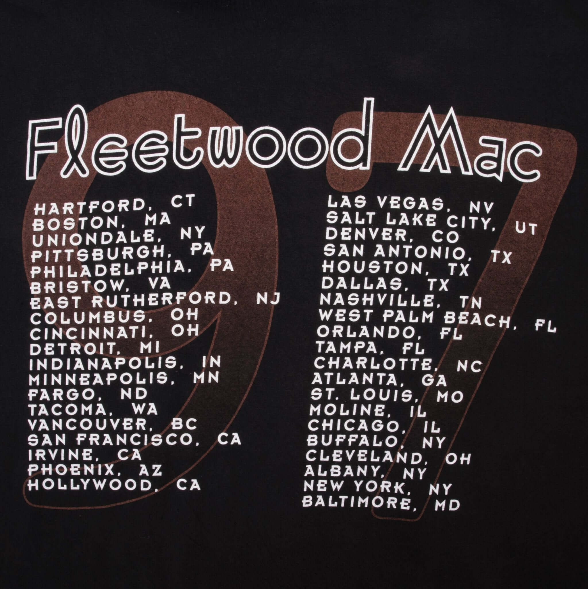 Vintage Fleetwood Mac Tour 1997 Tee Shirt Size XL