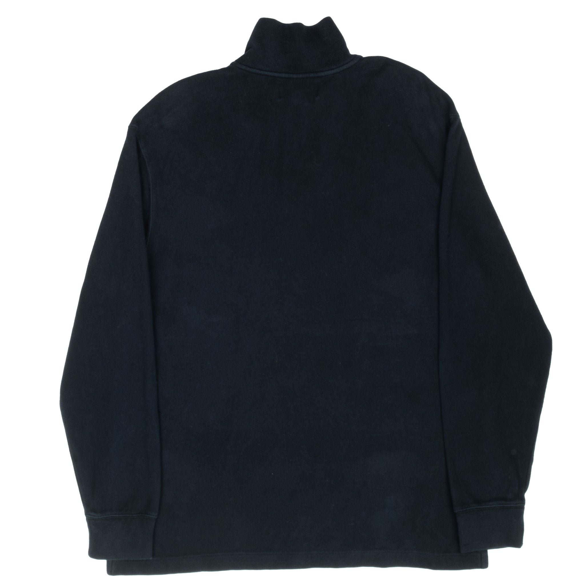 Vintage Polo Ralph Lauren Black Quarter 1/4 Zip Sweater 1990S Size Large