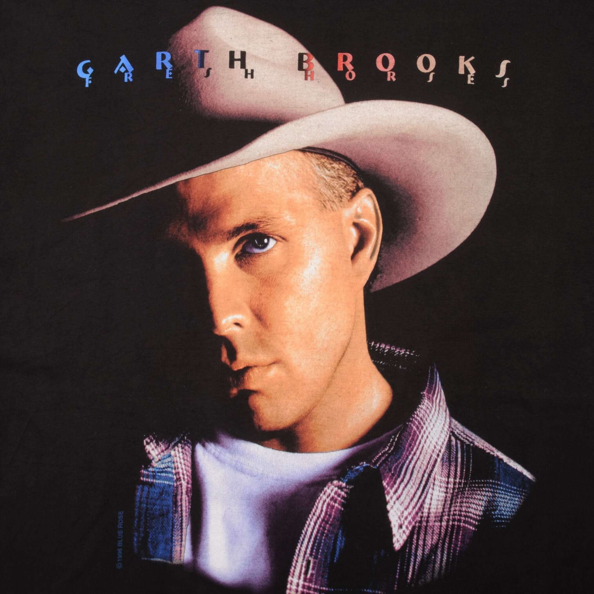 Vintage Garth Brooks 1996 Tee Shirt Size Large With Single Stitch Sleeves