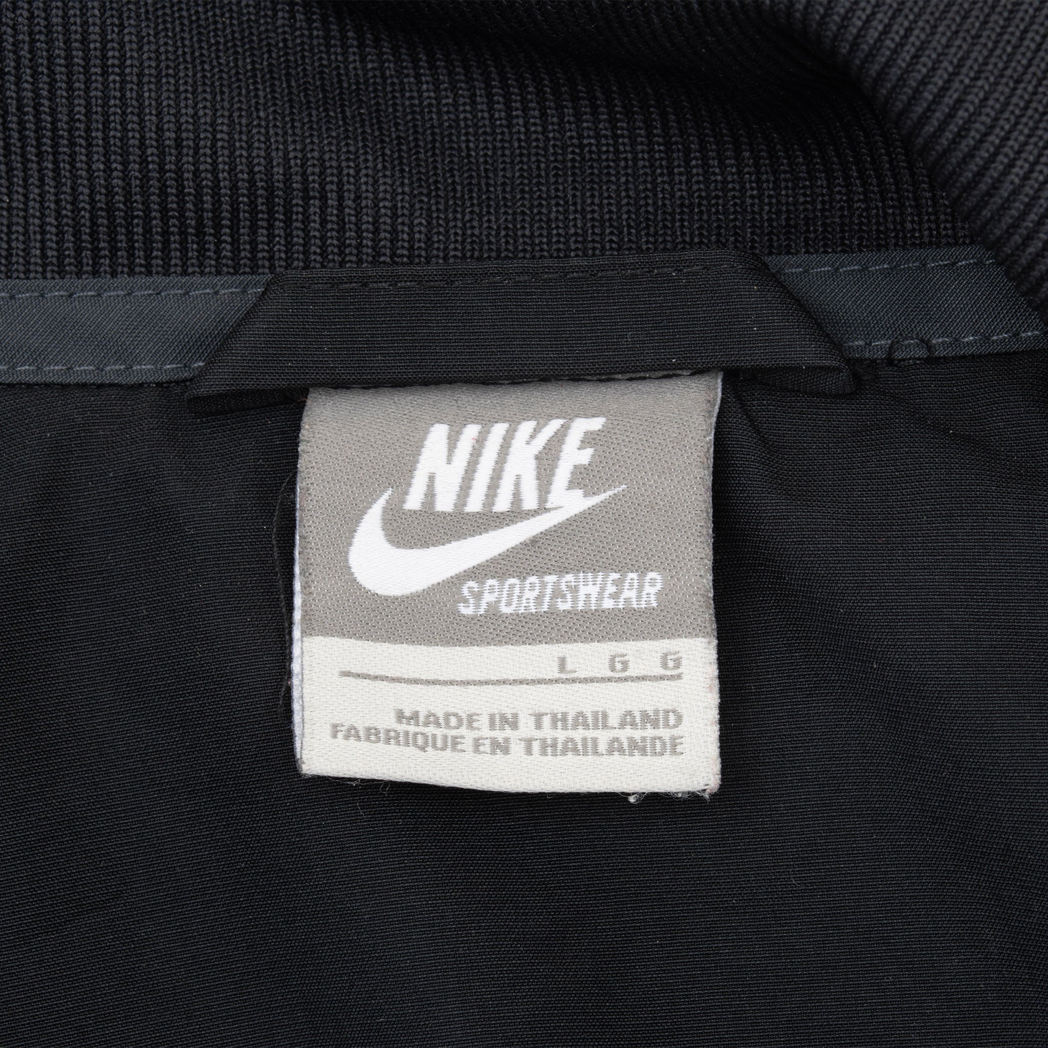 Vintage Nike Swoosh Black Windbreaker Jacket 2000S Size Large
