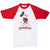 Vintage Disney Mickey Mouse Disneyland Raglan 1990S Tee Shirt Size XS Made In Usa With Single Stitch Sleeves