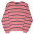 Vintage Ralph Lauren Pink Blue Stripe Knit Sweatshirt 1990S Size 2XL