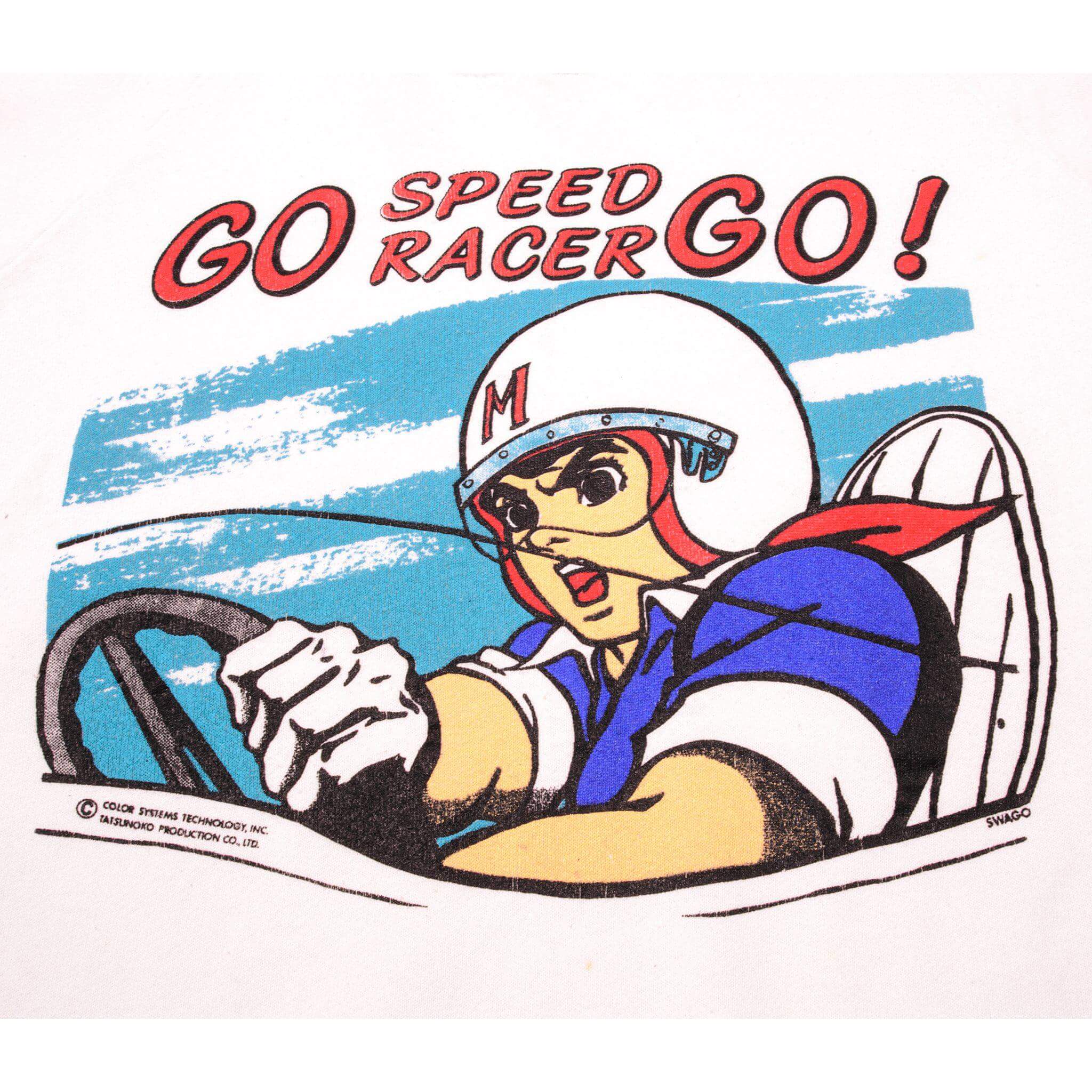 VINTAGE SPEED RACER SWEATSHIRT 1980s SIZE XL MADE IN USA