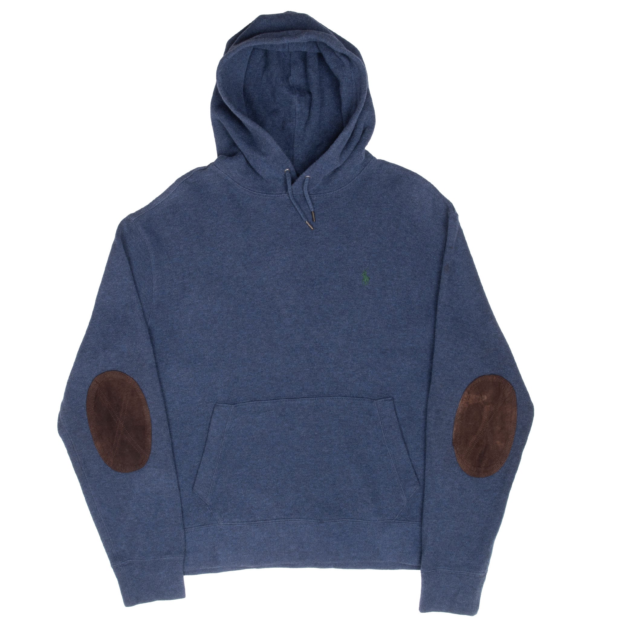 Vintage Polo Ralph Lauren Blue 1990S Hoodie Sweater Size Large