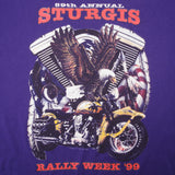 VINTAGE STURGIS ANNUAL RALLY WEEK 1999 TEE SHIRT SIZE 2XL MADE IN USA