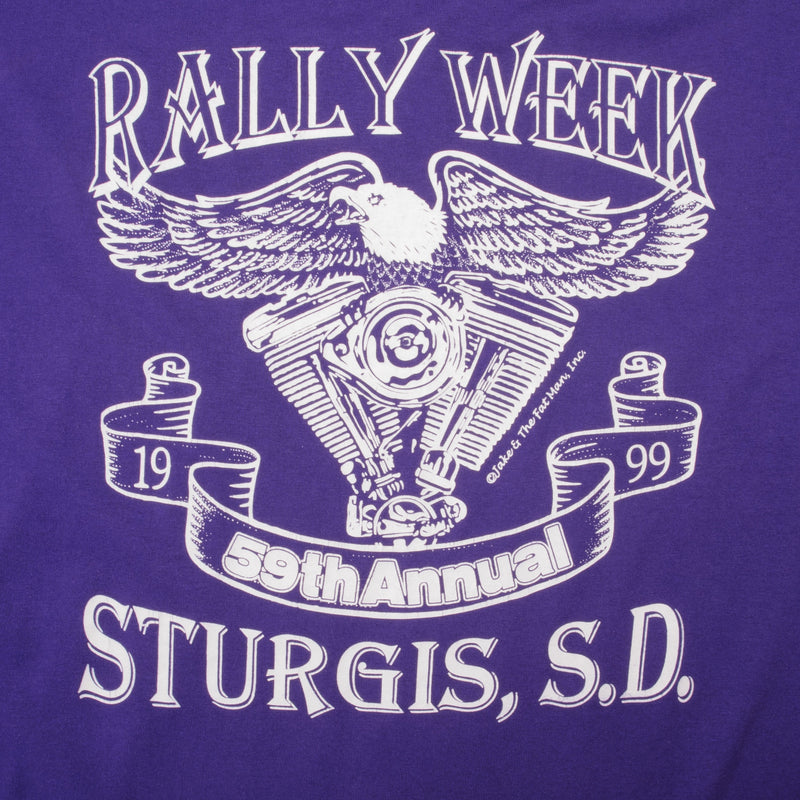 VINTAGE STURGIS ANNUAL RALLY WEEK 1999 TEE SHIRT SIZE 2XL MADE IN USA