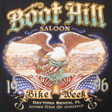 Vintage Boot Hill Saloon Bike Week 1996 Tee Shirt Size Large Made In Usa With Single Stitch Sleeves