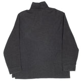 Vintage Polo Ralph Lauren Dark Grey Quarter 1/4 Zip Sweater 1990S Size Large