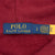 Vintage Ralph Lauren Burgundy Full Zip Hoodie Sweatshirt Size Large