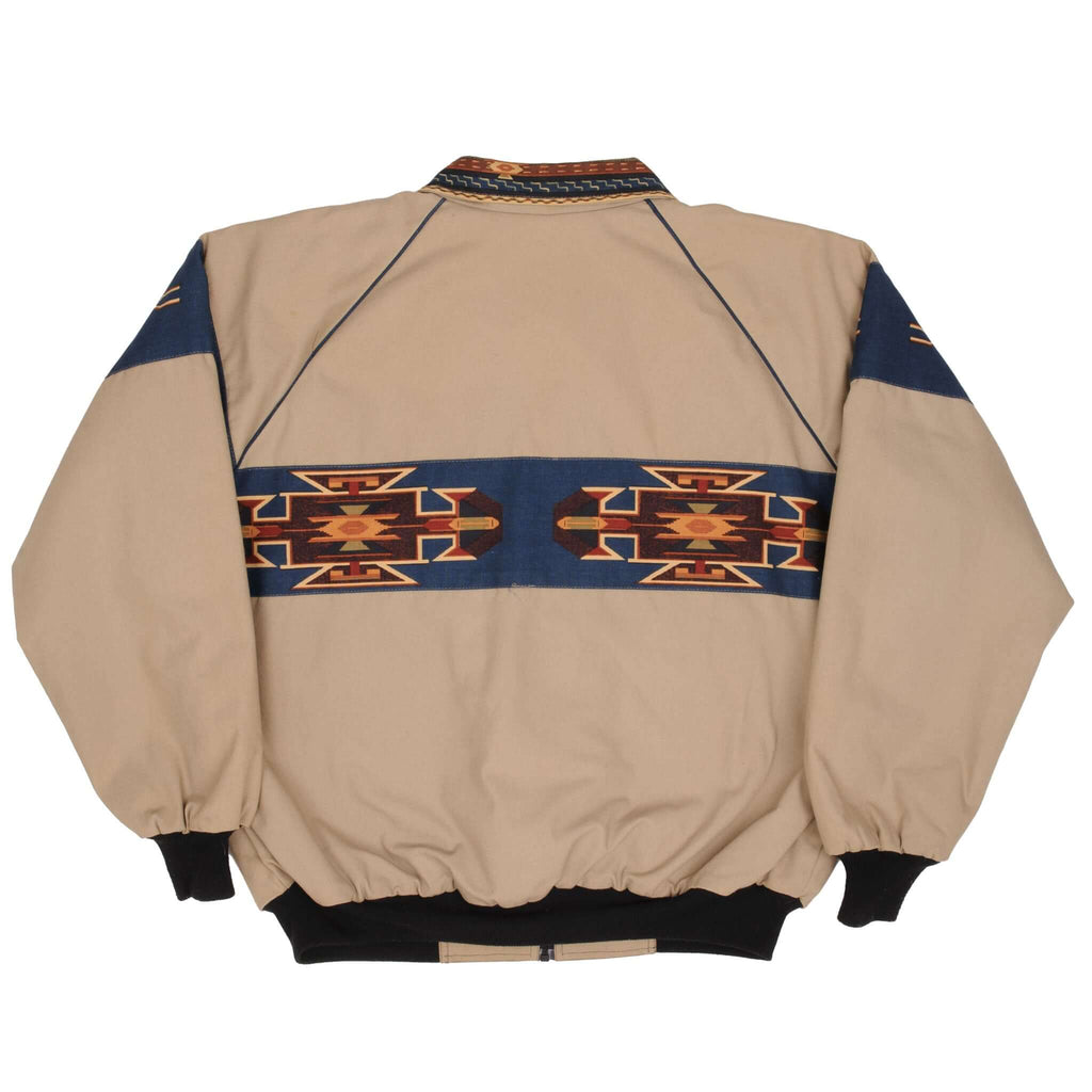 VINTAGE BEE-WILD AZTEC BLANKER LINED WORKER JACKET 1990S