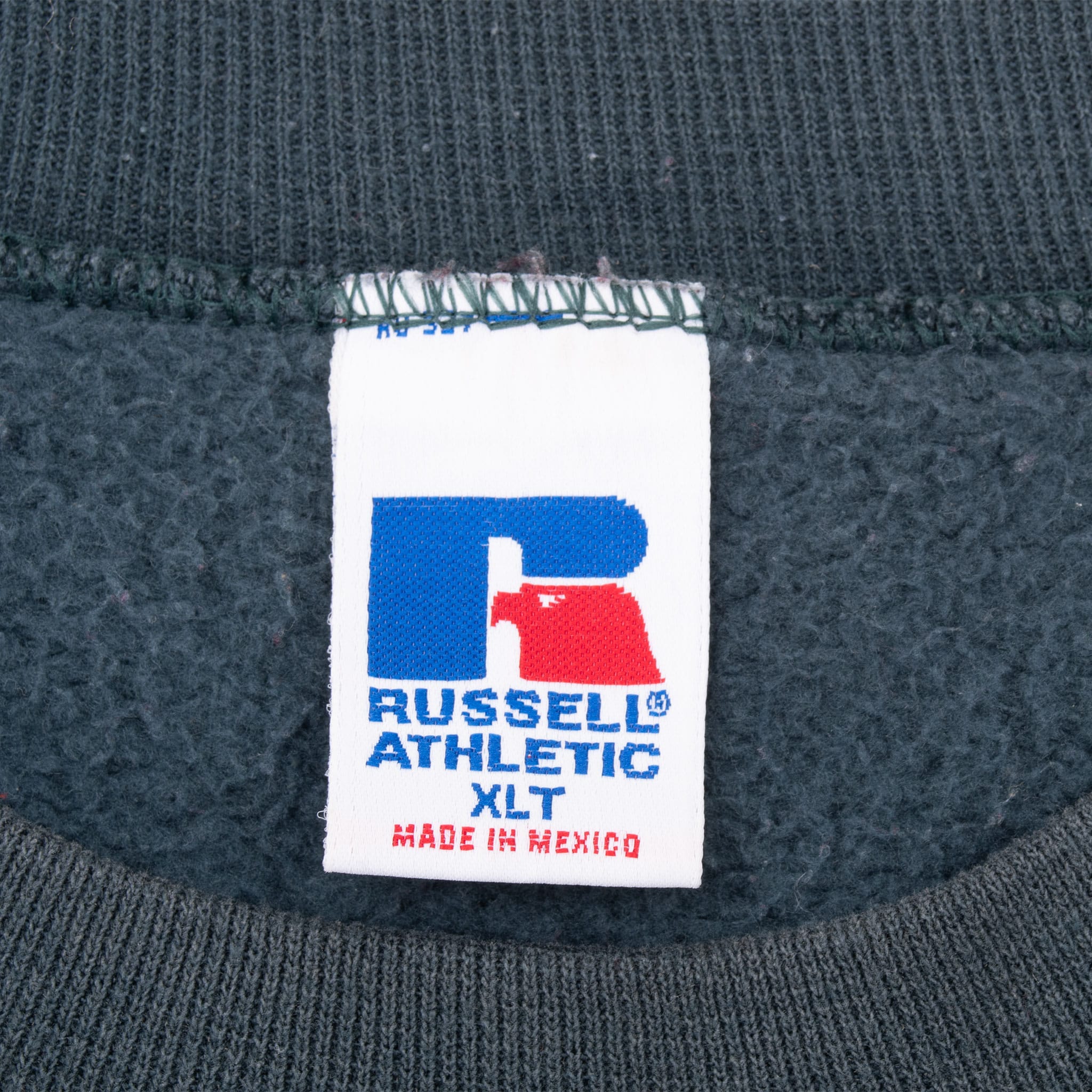 Vintage Russell Athletic Blank Dark Grey Sweatshirt 1990S Size Xlt