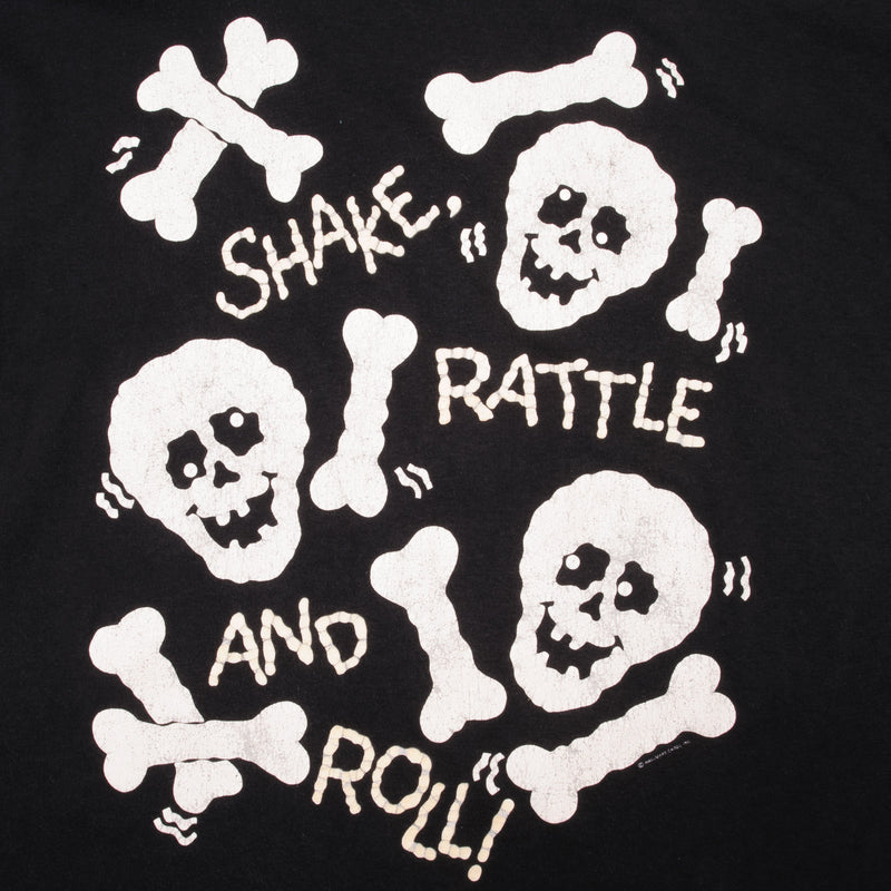Vintage Bill Haley And His Comets Shake  Rattle And Roll Tee Shirt Size Large Made In USA With Single Stitch Sleeves