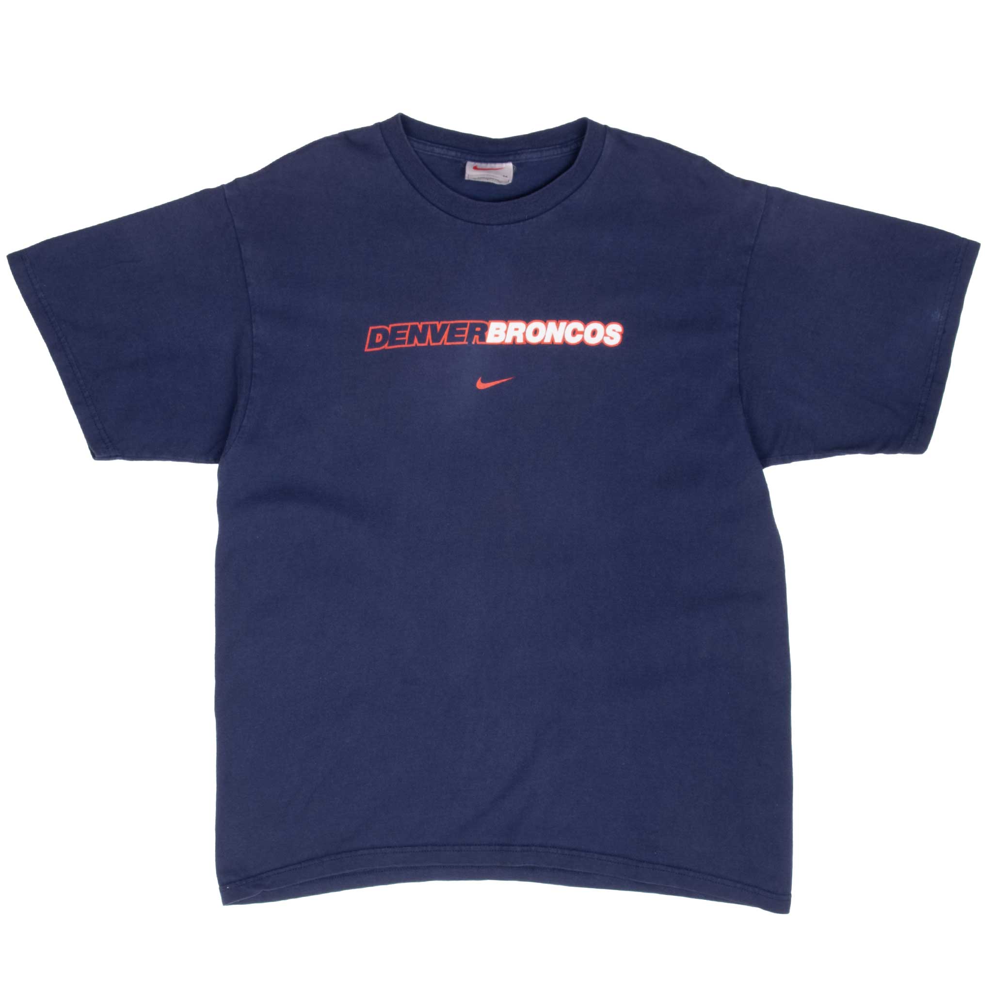 Vintage Nike Nfl Denver Broncos Tee Shirt 1990S Size Medium