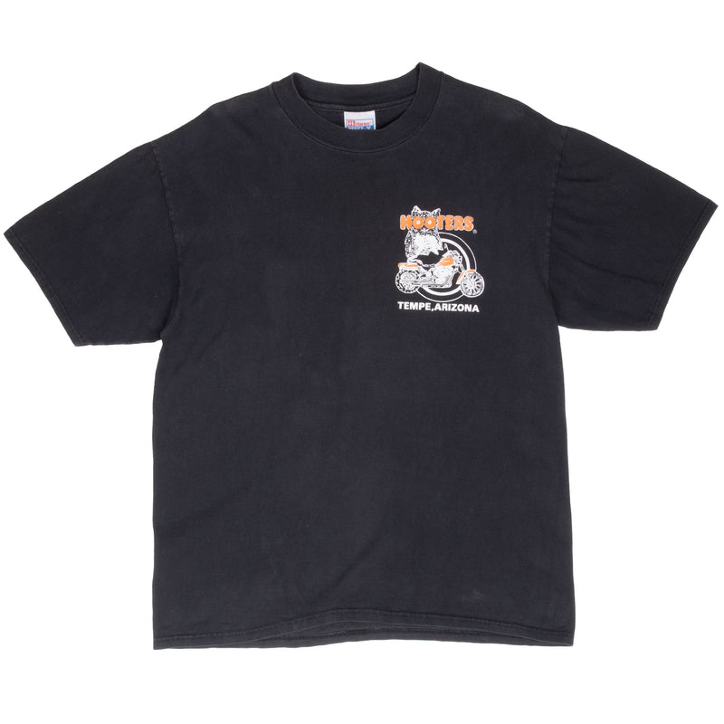 Vintage Hooters Hog Go Wild Biker Tempe Arizona 1990S Tee Shirt Size Large