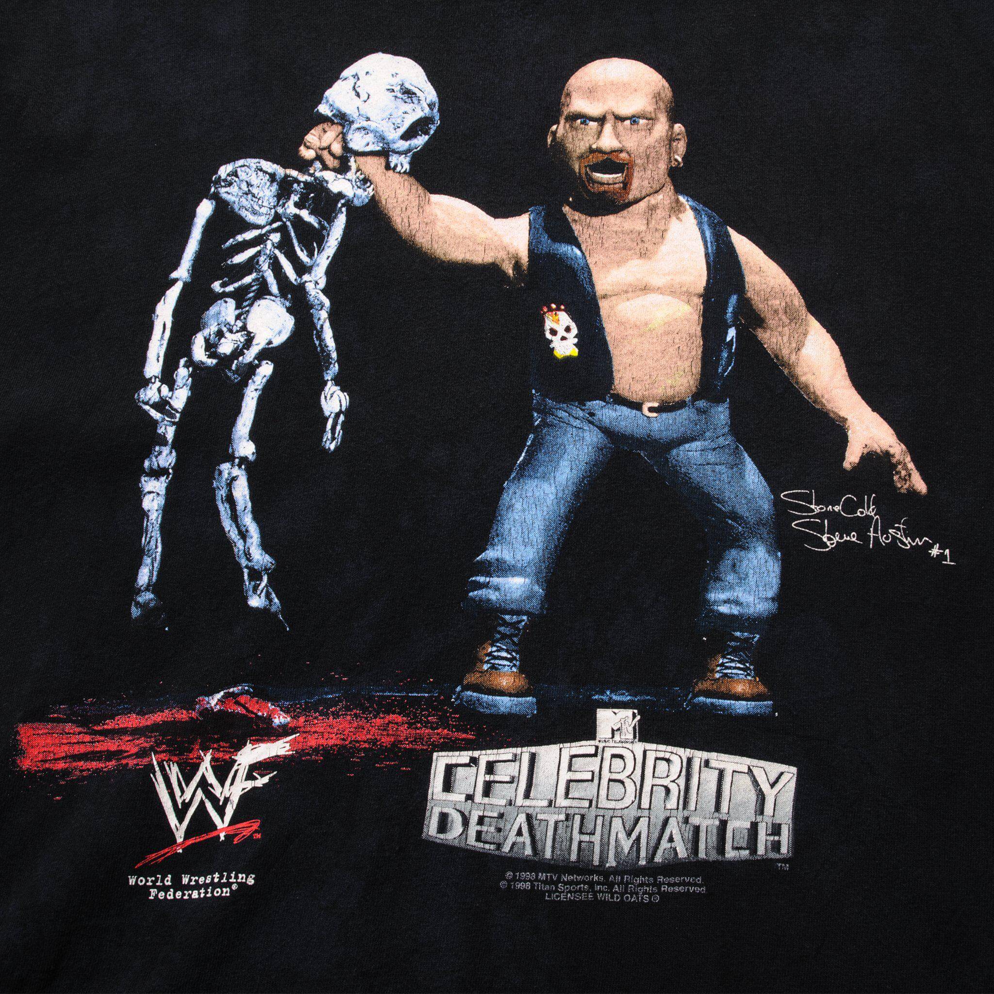 VINTAGE WWF STONE COLD STEVE AUSTIN TEE SHIRT 1998 SIZE MEDIUM MADE IN USA