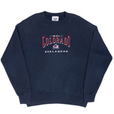 Vintage Nhl Colorado Avalanche Embroidered Sweatshirt 1990S Size Large Made In Usa