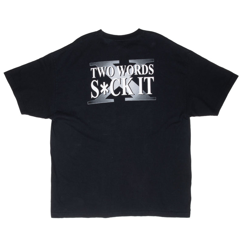 VINTAGE WWE WWF D GENERATION X S*CK IT TEE SHIRT 2002 XL
