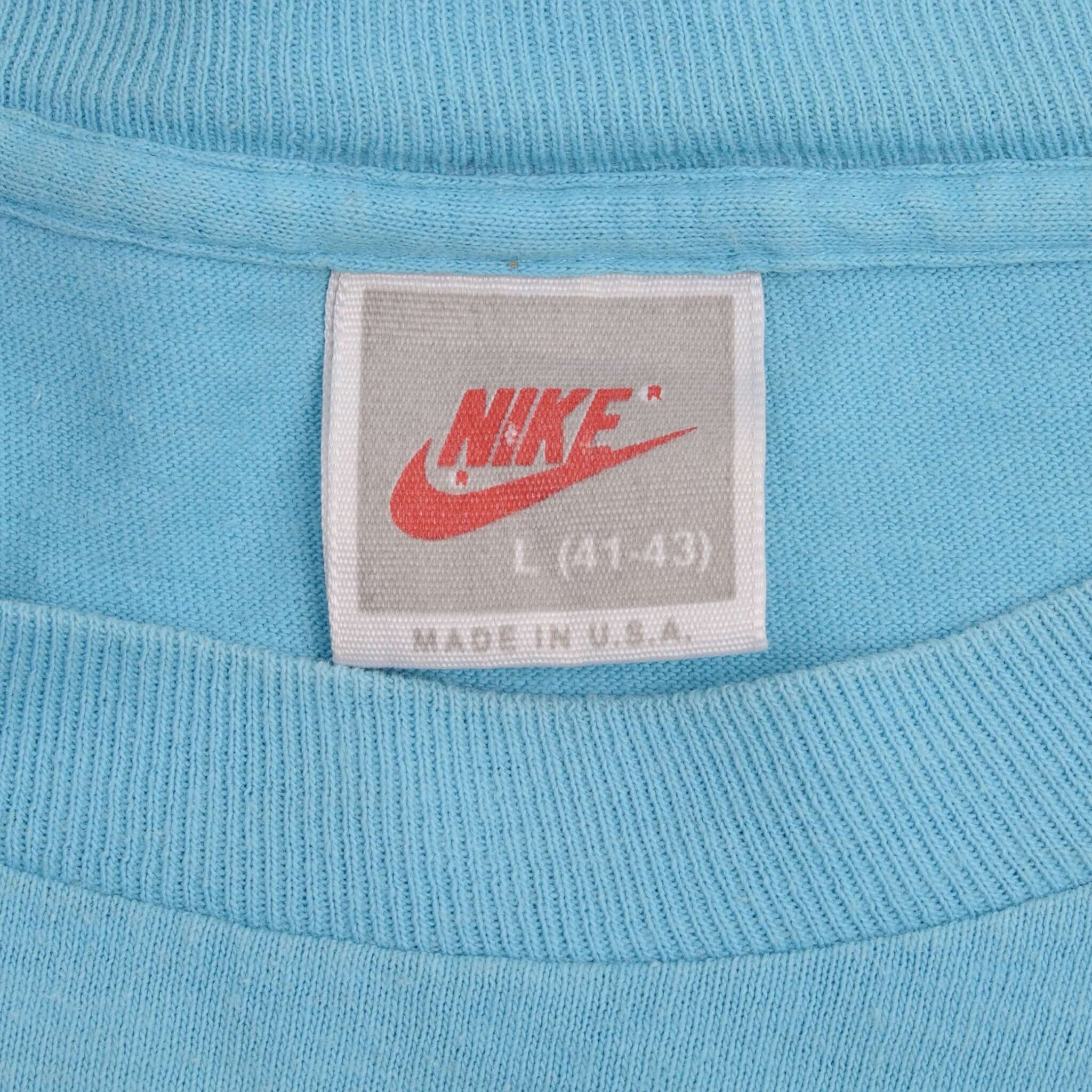 Vintage Nike Charles Barkley Tee Shirt Late 1980S Size Large Made In USA With Single Stitch Sleeves