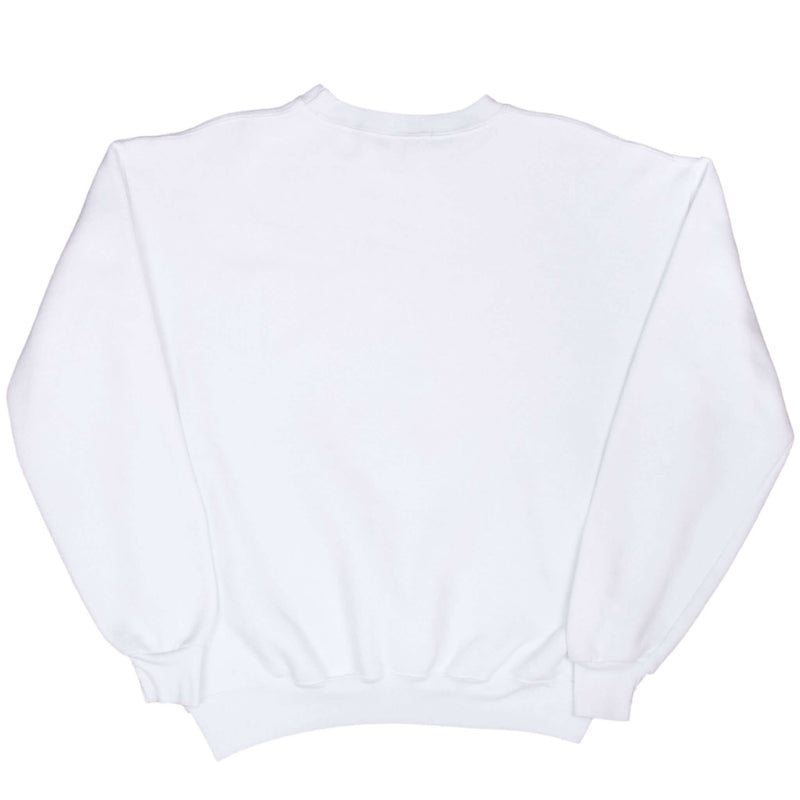 Vintage NCAA Ucla White Sweatshirt 1990S Size Large Made In Usa