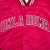 Vintage Oklahoma Red Satin Bomber Starter Jacket 1980S Size 2XL Made In Usa