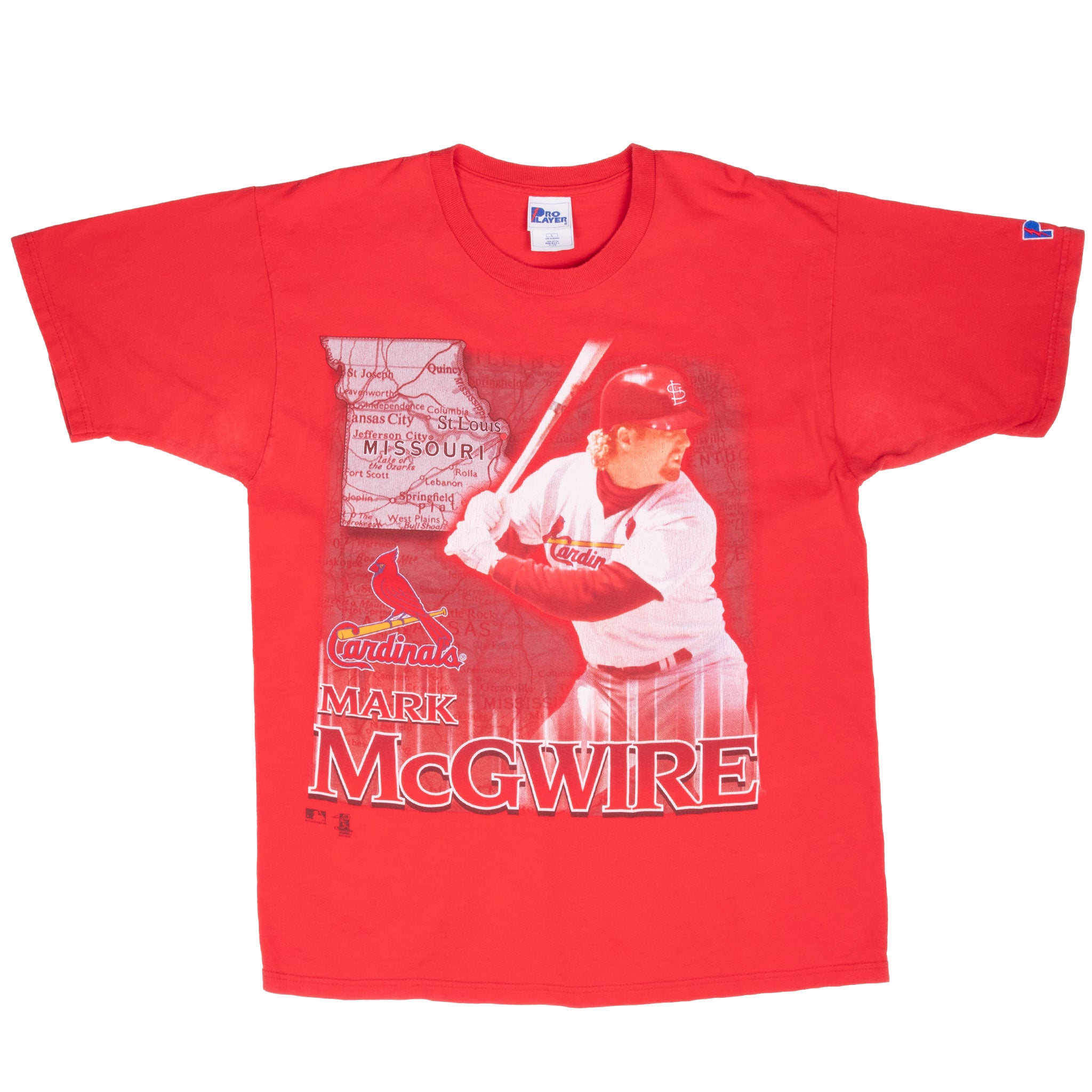 Vintage Mlb St Louis Cardinals Mark Mcgwire 1998 Tee Shirt Size Large Made In Usa