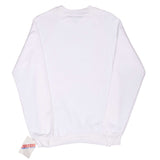 Vintage Jerzees White Blank Crewneck Sweatshirt 1990S Size Small Made In Usa Deadstock