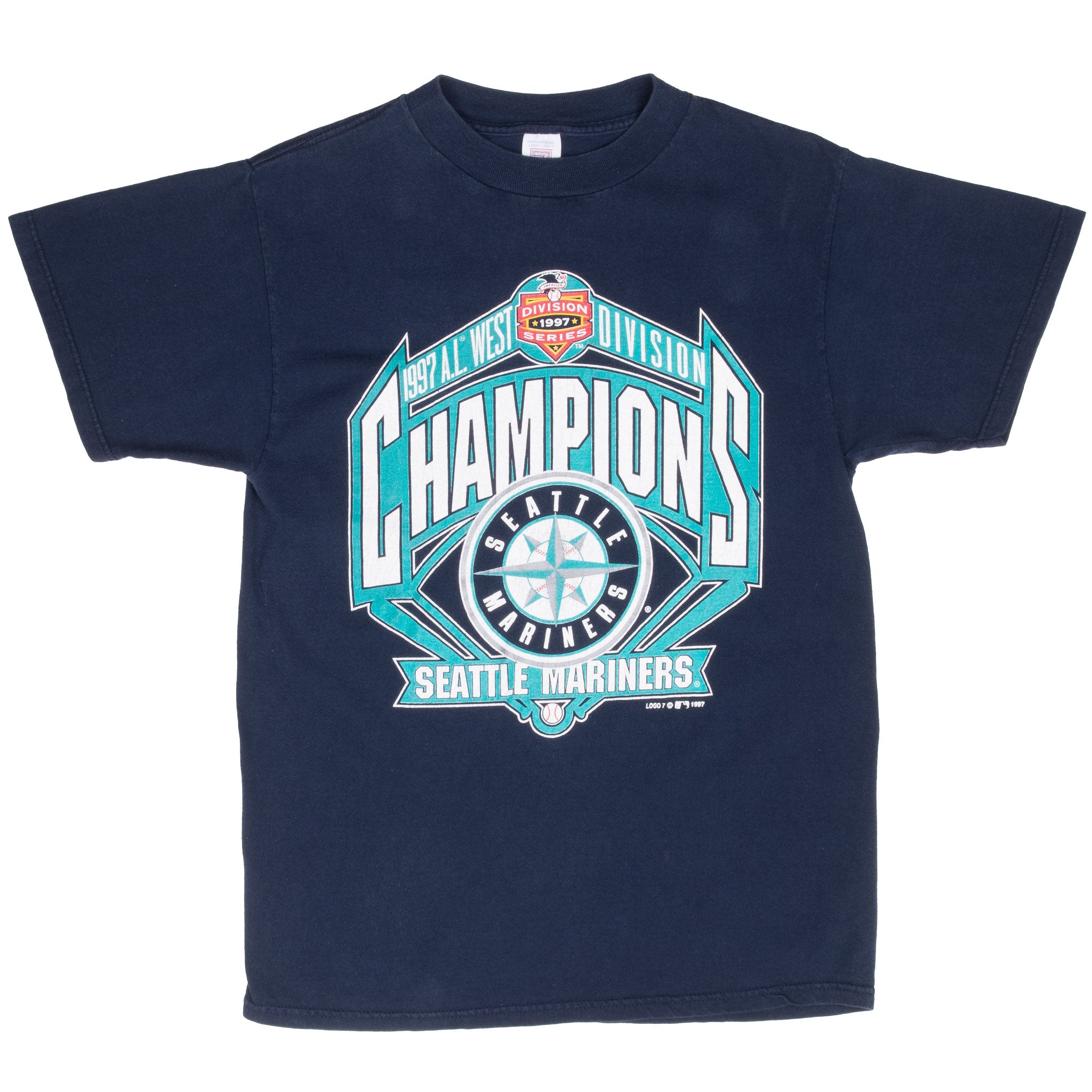 Vintage Mlb Seattle Mariners Champions 1997 Tee Shirt Size Medium