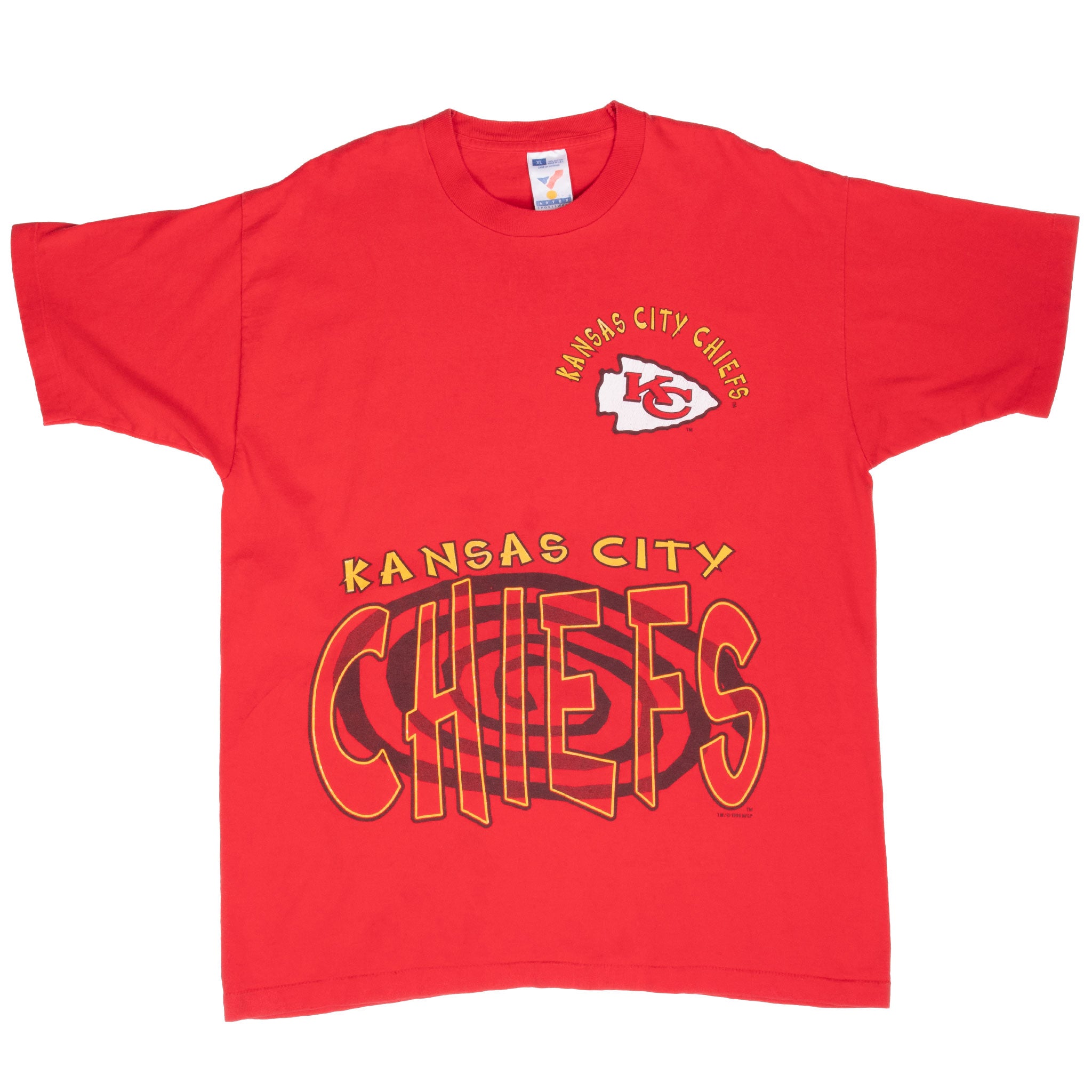 VINTAGE NFL KANSAS CITY CHIEFS 1996 TEE SHIRT XL MADE IN USA