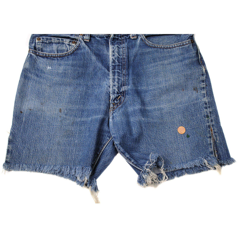 VINTAGE LEVIS 517 SHORT JEANS INDIGO SIZE W32 MADE IN USA