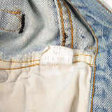 VINTAGE LEVIS 501 SHORT JEANS INDIGO WITH SELVEDGE 1980s SIZE W25 MADE IN USA